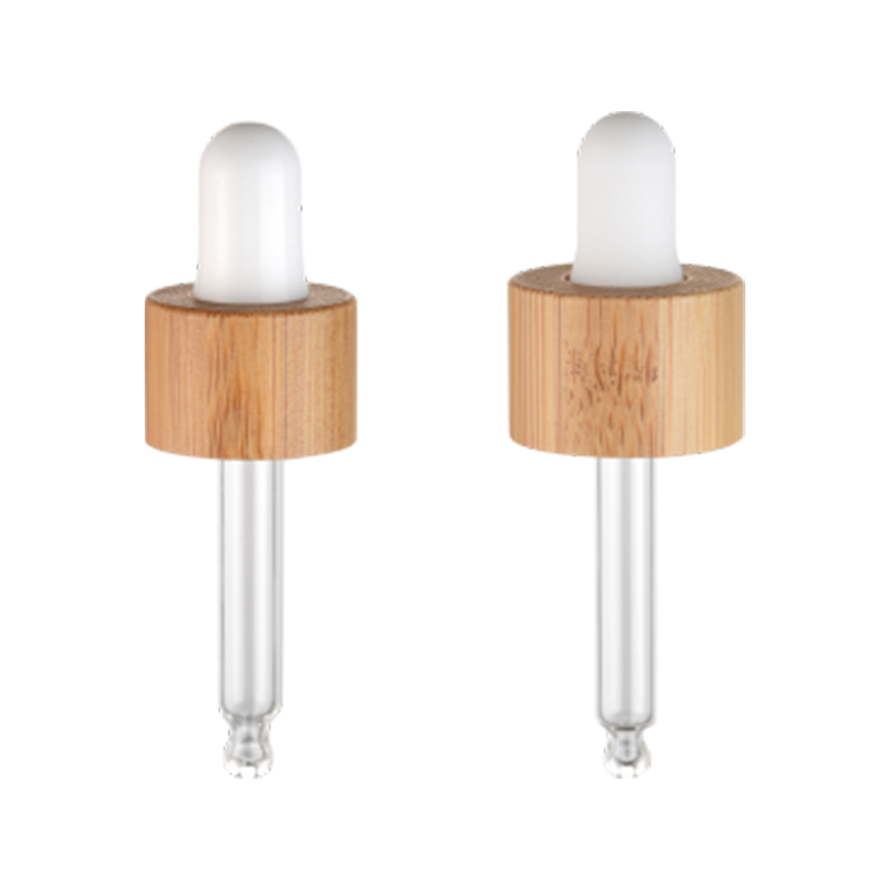 Conta-gotas de plástico com colar de bambu